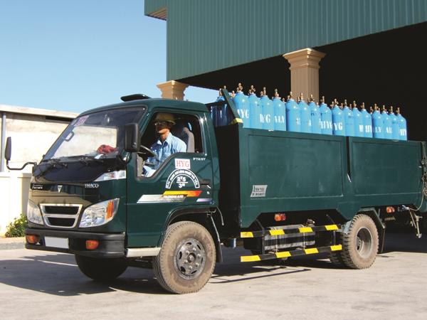Xe chở chai khí chuyên dụng