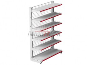 Giá kệ siêu thị kép lưới đơn