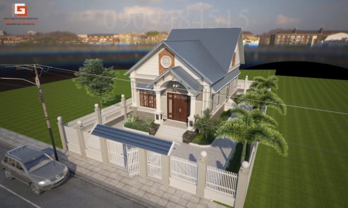 Thiết kế nhà phố 2 tầng