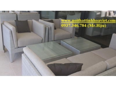 Sofa nhựa giả mây