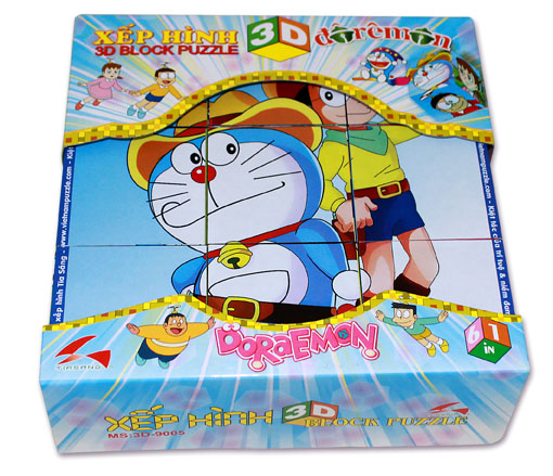 Xếp hình khối 3d doremon