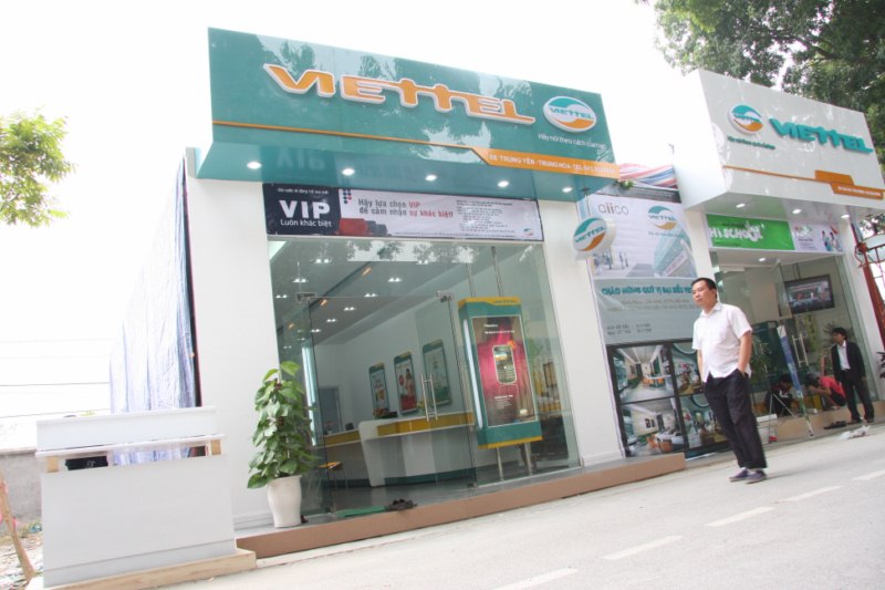 Biển cửa hàng giao dịch Viettel