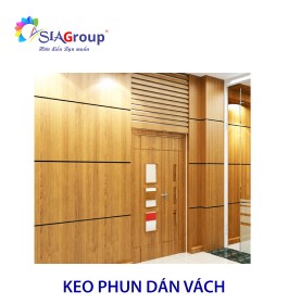Keo phun dán vách