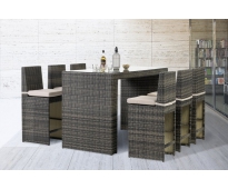Bàn ghế bả nhựa giả mây HTT 418