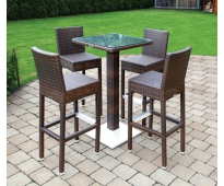 Bàn ghế bả nhựa giả mây HTT 419