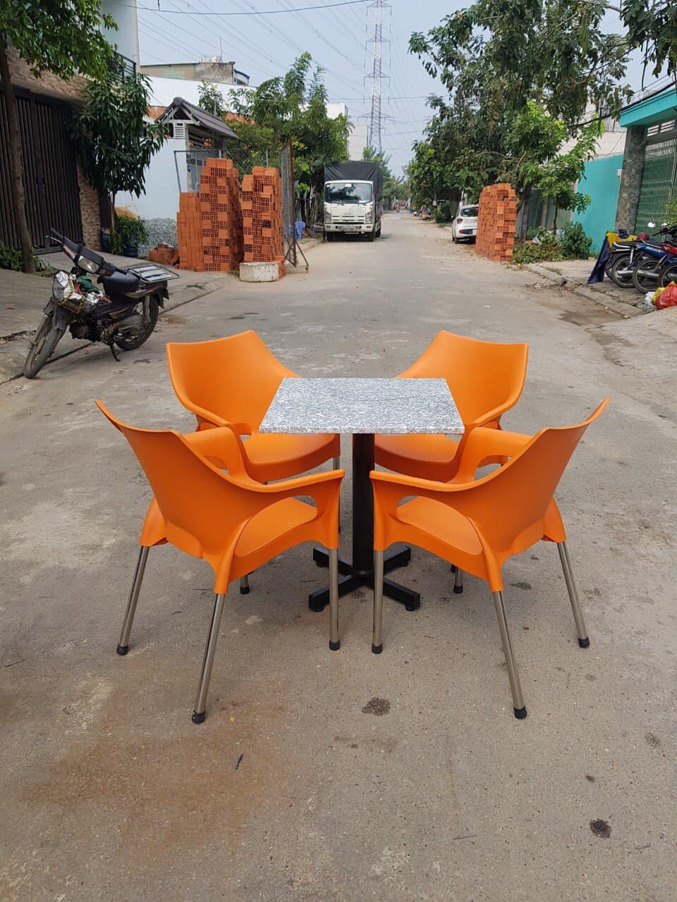 bàn ghế sắt