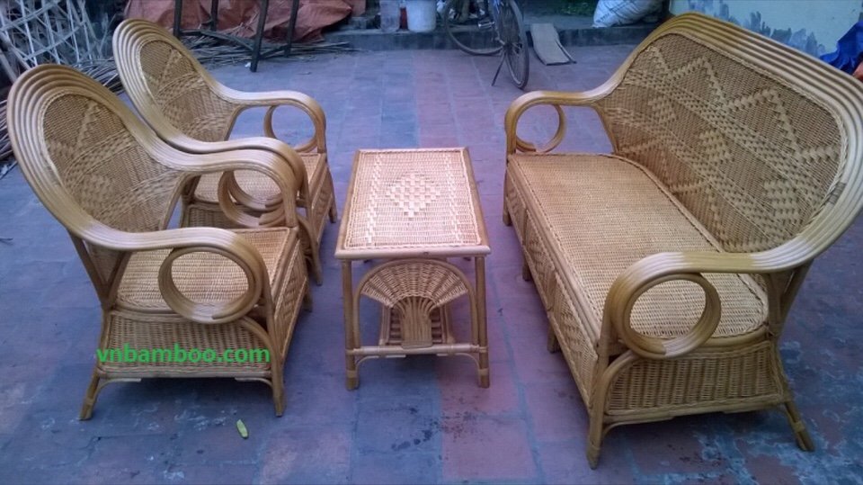 Bàn ghế nhựa giả mây