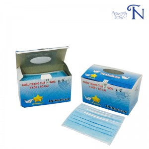 Khẩu trang 4 lớp màu xanh dương