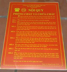 Bảng nội quy PCCC