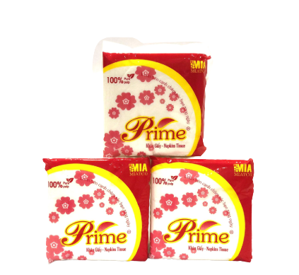 Giấy ăn vuông hoa đào
