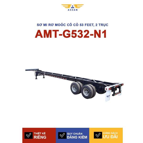 Sơ mi rơ moóc cổ cò 53 feet, 2 trục – AMT-G532-N1