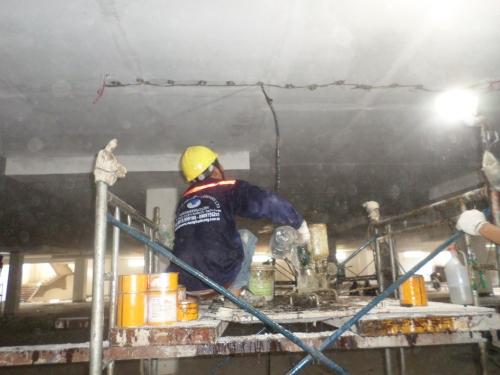 Xử lý vết nứt ở Khách Sạn CENTRAL PART Biên Hòa - Đồng Nai