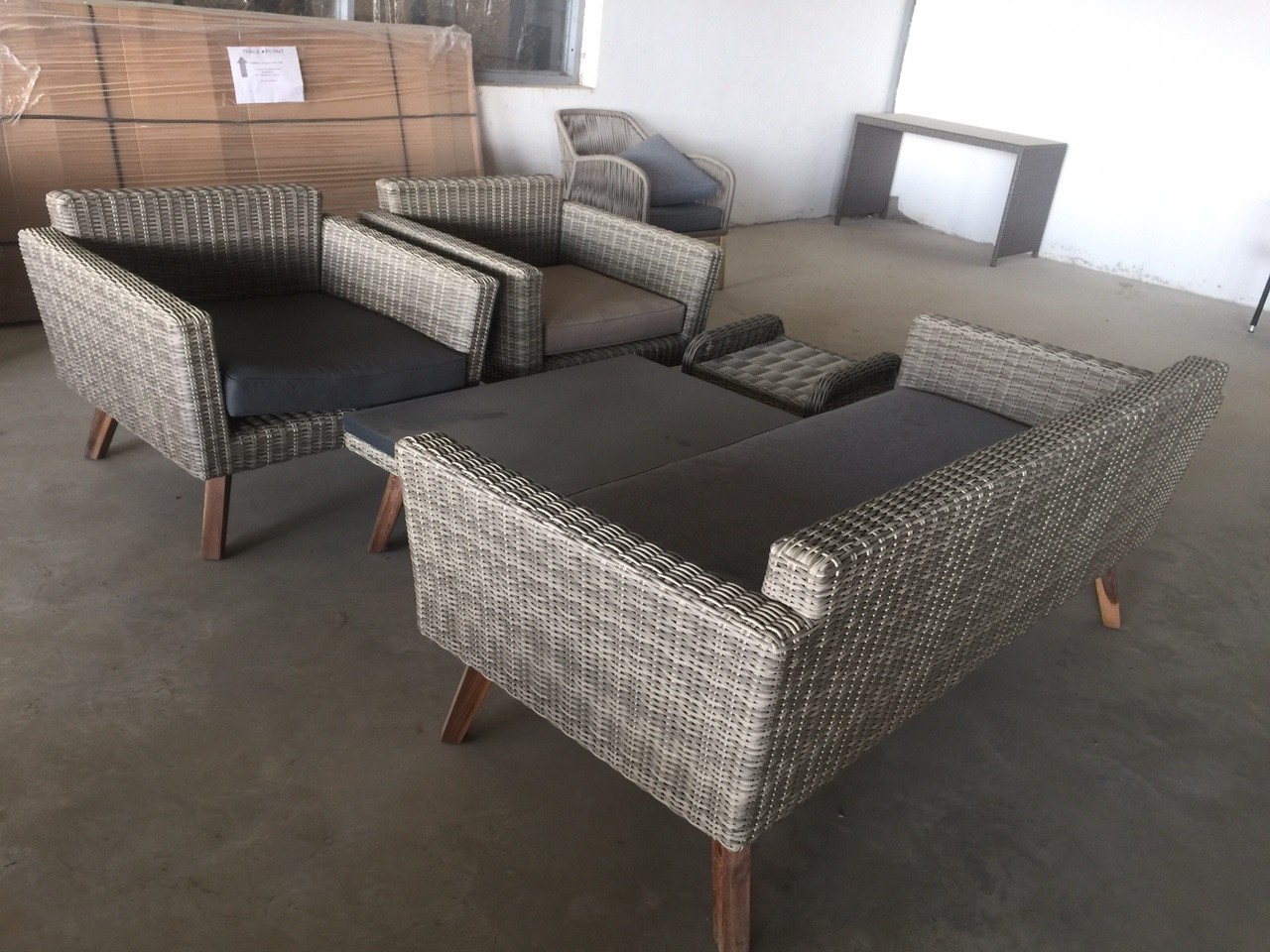Bàn ghế nhựa giả mây