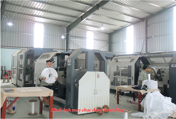 Hình ảnh máy chạc đang hoạt động