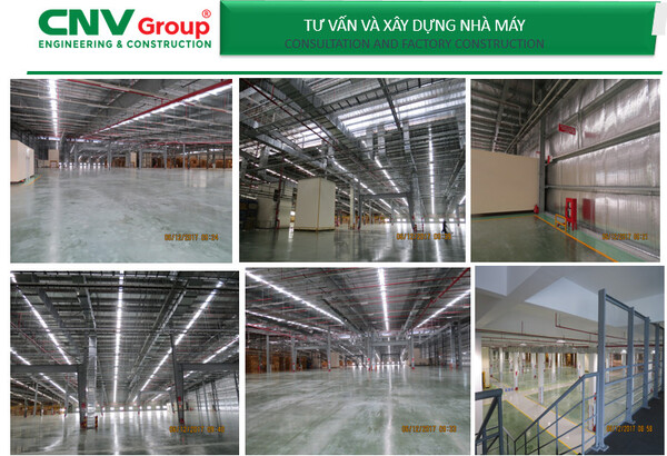 Lắp dựng khung kết cấu nhà xưởng