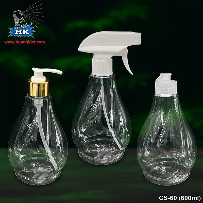 Bộ chai nhựa CS 60 AB 600ml