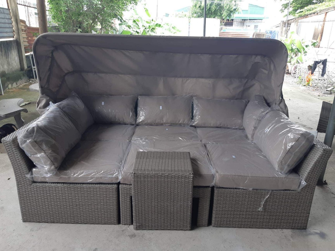 Bàn ghế nhựa giả mây