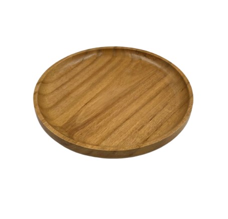 Khay gỗ keo tròn