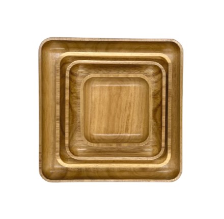 Khay gỗ keo vuông