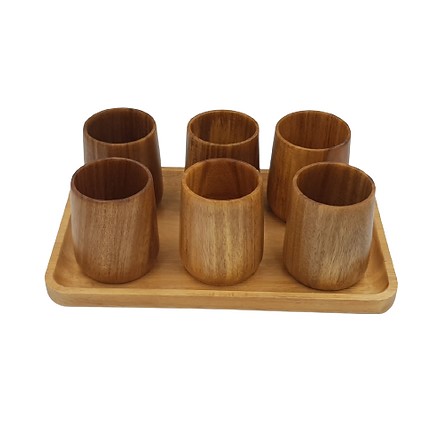 Cốc gỗ keo