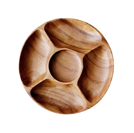 Đĩa gỗ keo chia ngăn