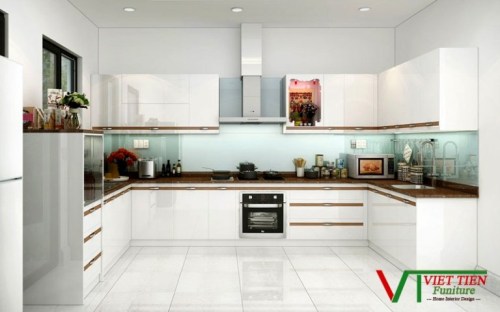 Tủ bếp Acrylicchữ U