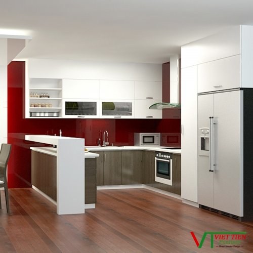 Tủ bếp Acrylicchữ U