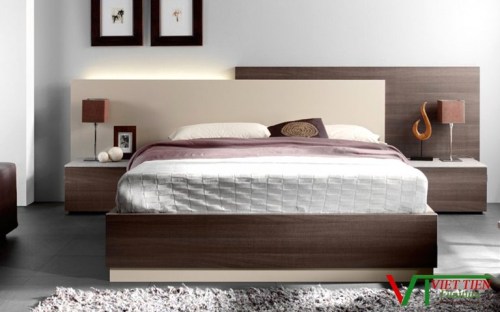 Giường gỗ công nghiệp An Cường