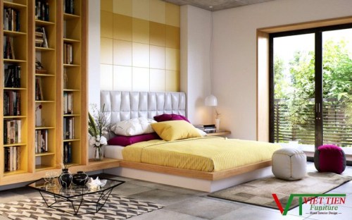 Giường gỗ công nghiệp An Cường