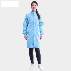 Áo khoác phòng sạch cổ lãnh tụ