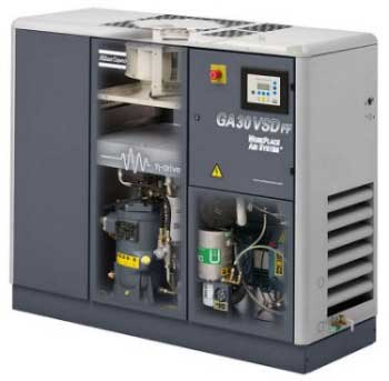 Máy nén khí xoắn ốc không dầu Atlas Copco SF Series