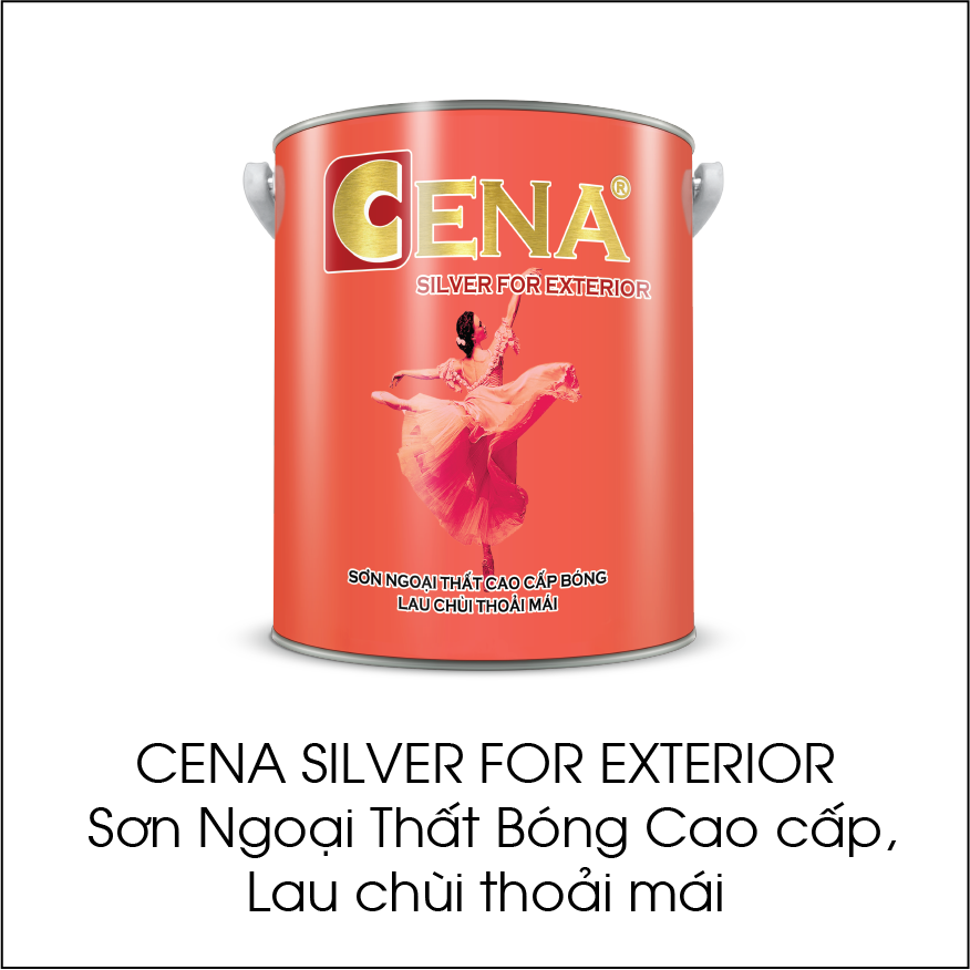 Cena Silver For Exterior sơn ngoại thất bóng cao cấp, lau chùi thoải mái