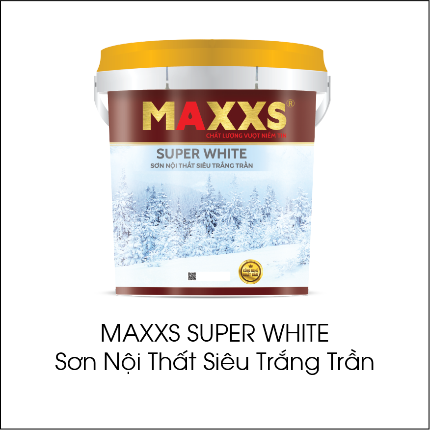 Maxxs Super White sơn nội thất siêu trắng trần