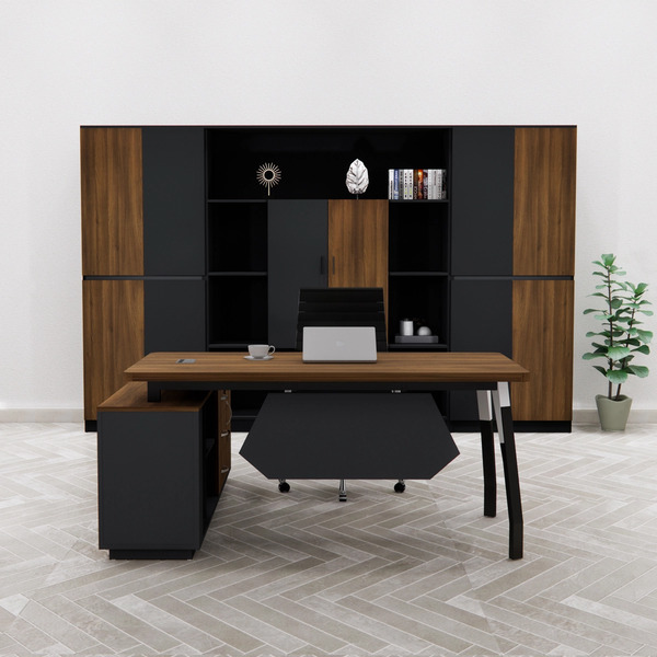 Bàn giám đốc chân sắt nhập khẩu 2KBNK10