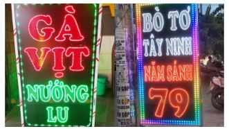 Bảng hiệu đèn Led