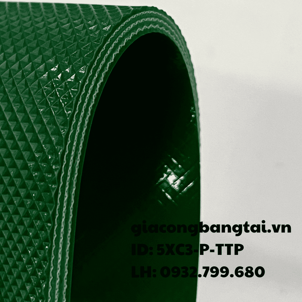 Băng tải PVC xanh 5 ly