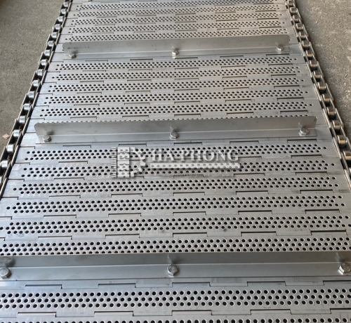 Băng tải inox dạng tấm - Plate Belt