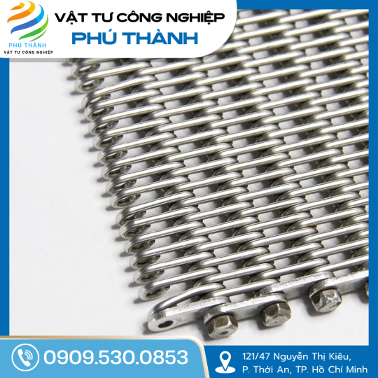 Băng tải lưới inox dạng Eye Link