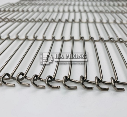 Băng tải lưới inox sợi thang Ladder Belt