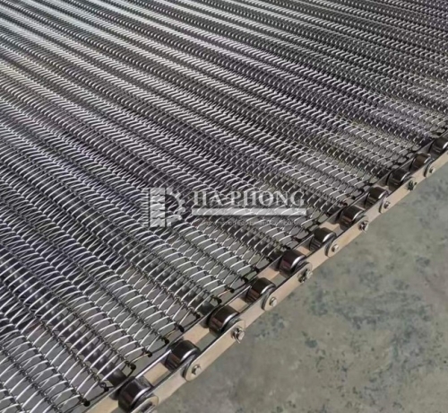 Băng tải lưới inox sợi xoăn
