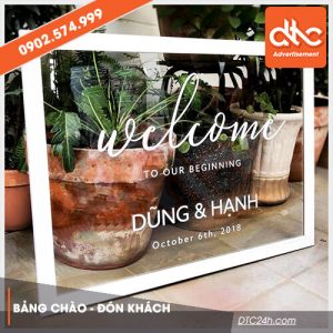 Bảng chào mica