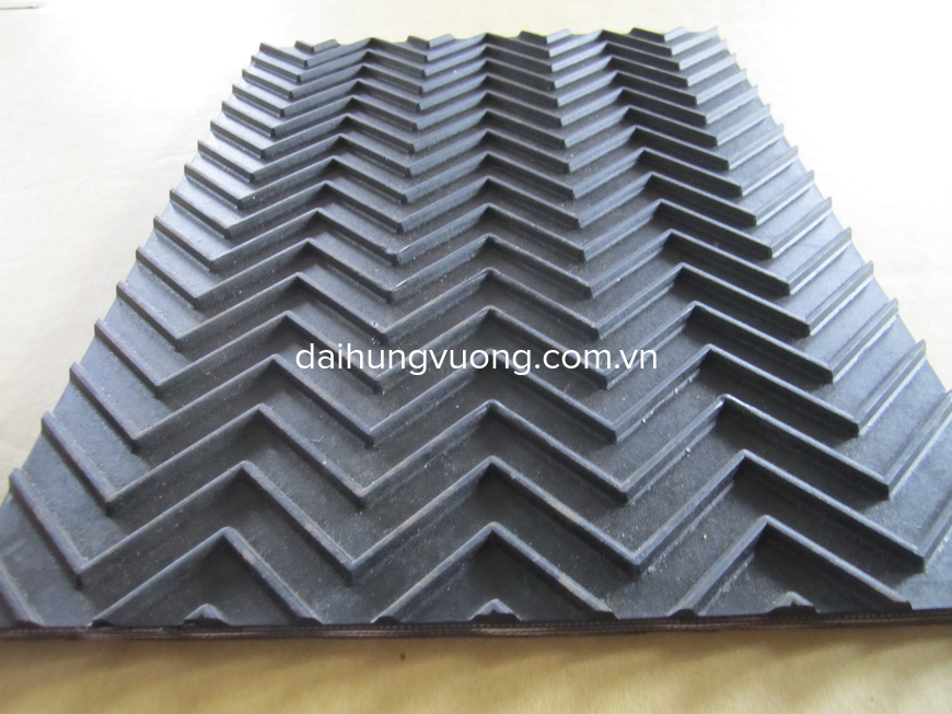 Băng tải cao su gân V gợn sóng