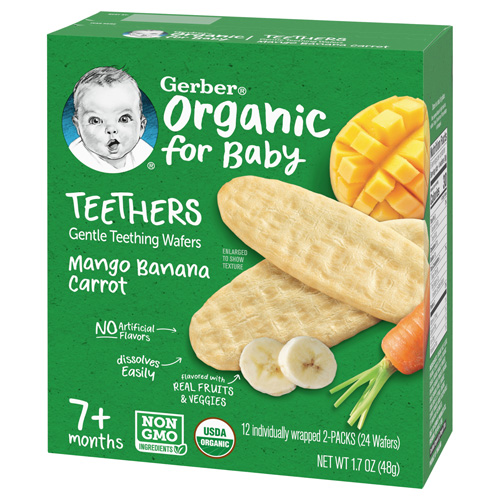 Bánh gạo Gerber vị Xoài Chuối Cà rốt 48g