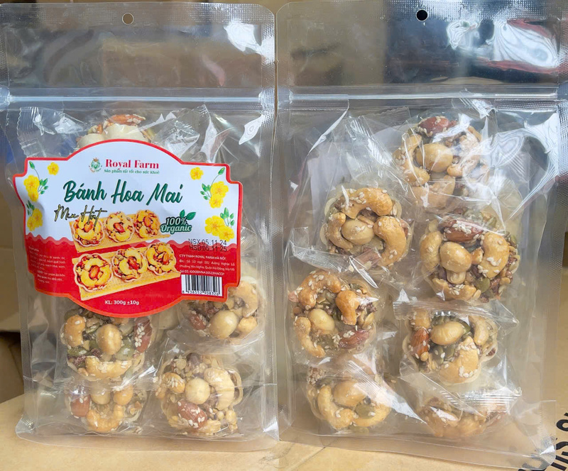 Bánh hoa mai mix hạt