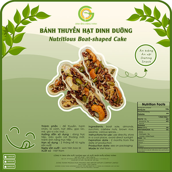 Bánh thuyền hạt dinh dưỡng