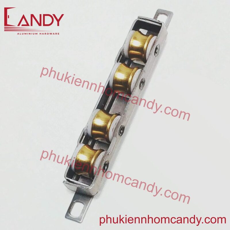 Bánh xe 4 bánh xe h55 inox - bánh đồng