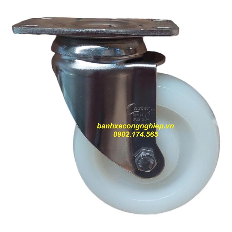 Bánh xe PA càng inox 304 tải trung Caster Serie 2