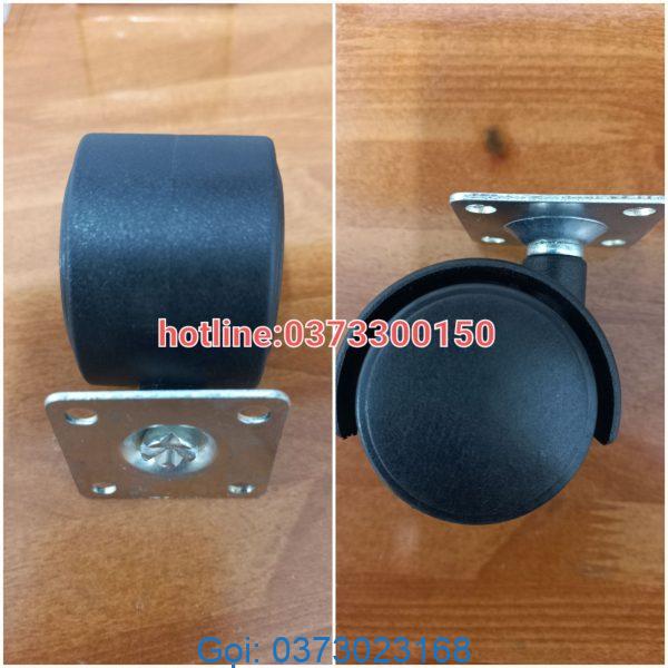 Bánh xe nhựa phi 30 bass xoay không khóa