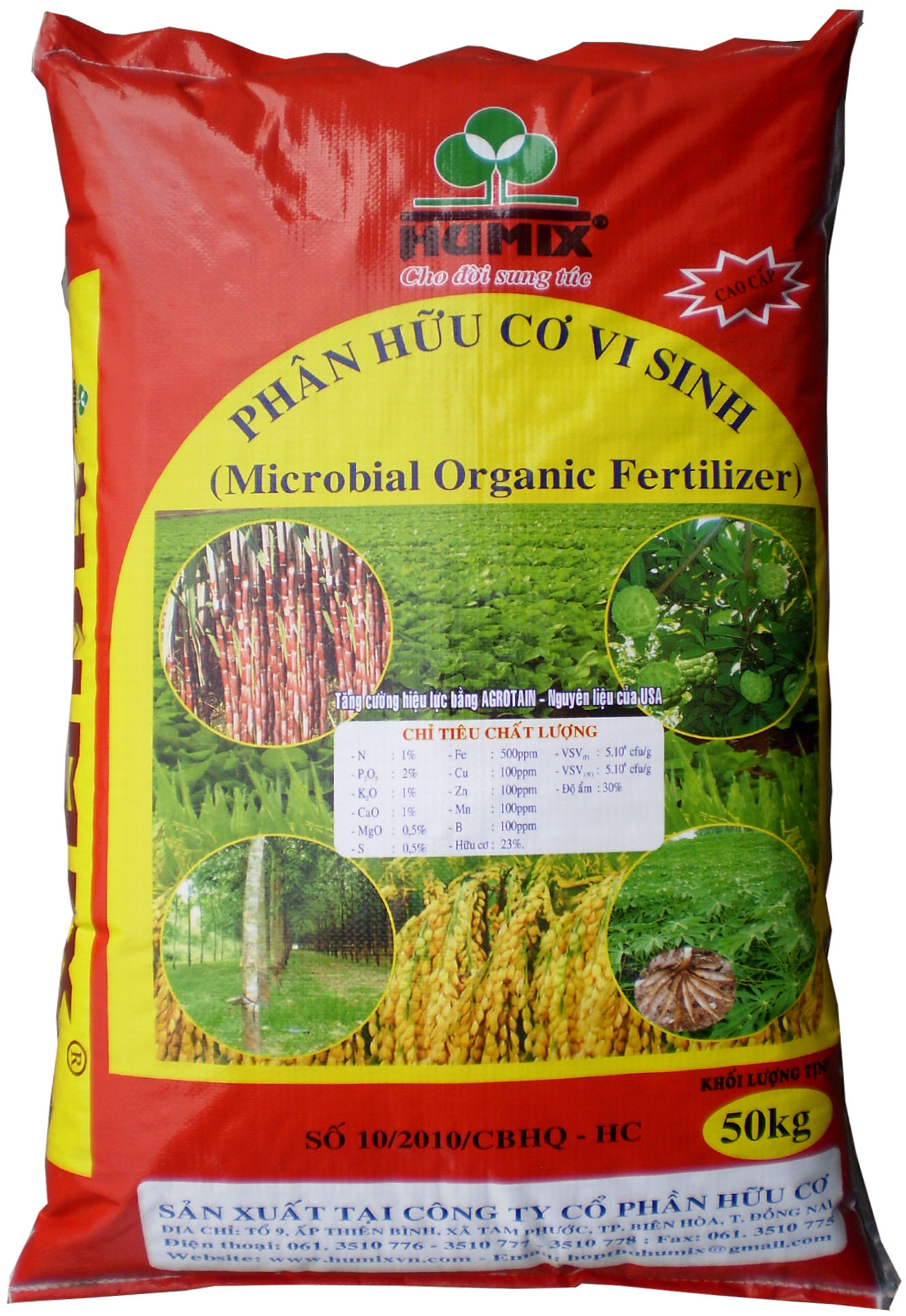 Phân hữu cơ vi sinh(Bao gà Đức Thanh)