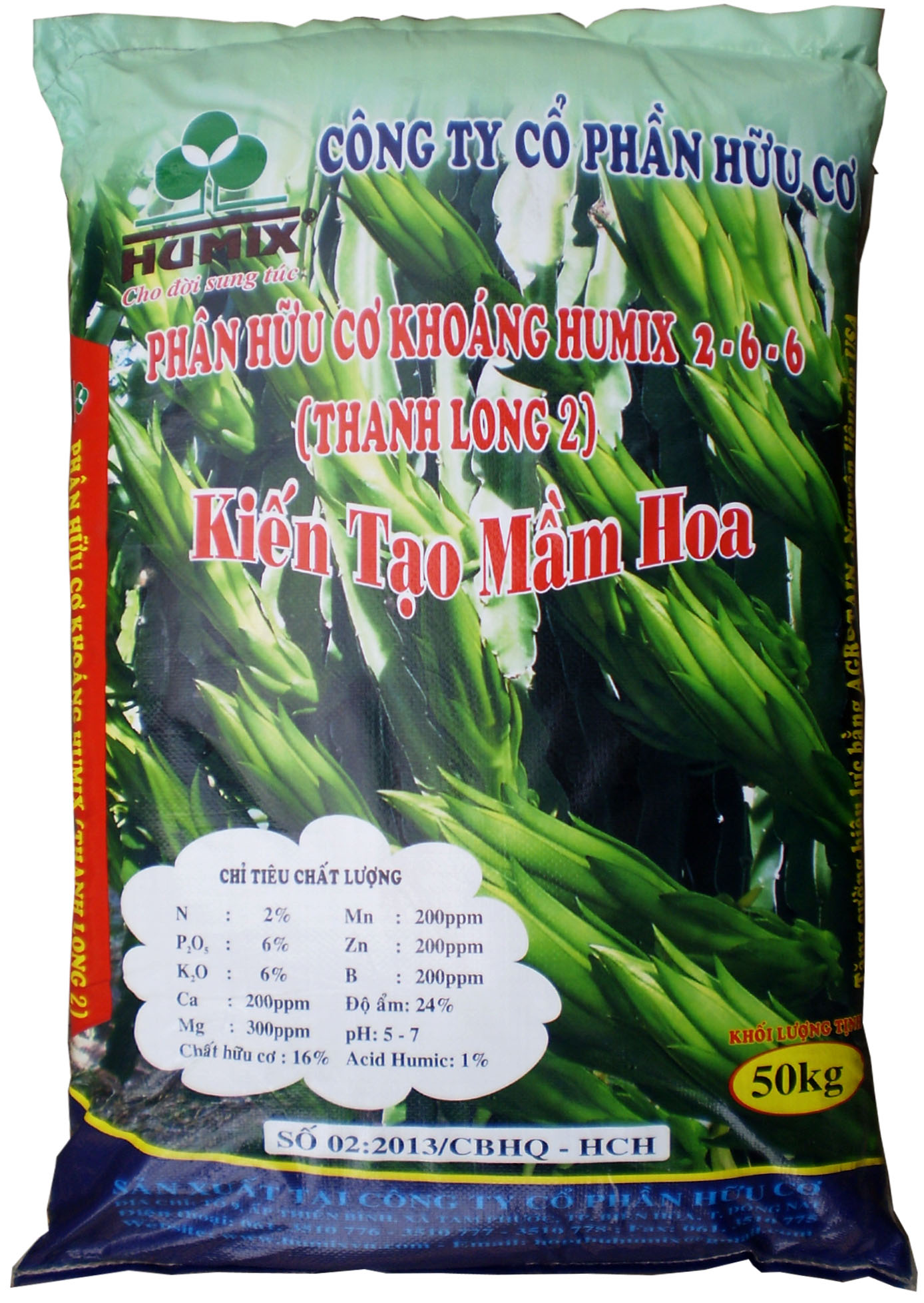 Phân hữu cơ khoáng HuMix (kiến tạo mầm hoa)